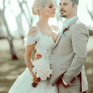 Custom HANDMADE Wedding Dress from Italy BIG SALE